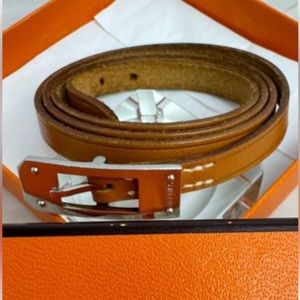 NWOT Hermes 3 Row leather Bracelet Comes in Hermes Box